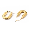 Ion Plating(IP) 304 Stainless Steel Rectangle Chunky Hoop Earrings for Women EJEW-G293-05G-2
