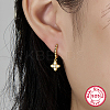 925 Sterling Silver Micro Pave Cubic Zirconia Hoop Earrings WO5296-2-3