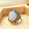 Opalite Adjustable Rings RJEW-I108-02AS-05-2