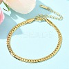 304 Stainless Steel Snake Chain Bracelets for Women LS-BJEW-U019-04G-07-1