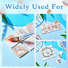 3Pcs 3 Styles Natural Shell Nail Art Display Board ODIS-TA0001-04-6