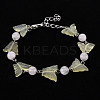 Butterfly Natural New Jade Beaded Bracelets for Girl Women BJEW-S145-002A-3