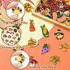 40Pcs 20 Styles Thanksgiving Day Zinc Alloy Enamel Pendants FIND-CJ0004-82-3