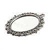 Tibetan Style Pendant Cabochon Settings TIBEP-G007-AS-3