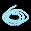 Imitation Jade Solid Color Glass Beads Strands EGLA-A034-J10mm-MD04-4