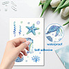 8 Sheets 8 Styles PVC Waterproof Wall Stickers DIY-WH0345-142-3