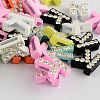 Mixed Color Zinc Alloy Grade A Rhinestone Letter Slide Charms ALRI-S130-K-1