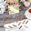 10Pcs 10 Styles Flower Printed Wooden Craft Pegs Clips AJEW-WH0248-505-5