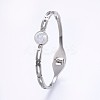 304 Stainless Steel Bangles BJEW-P223-11-2