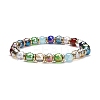 Bling Color Glass Beads Stretch Bracelets BJEW-JB07245-1