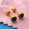 Ion Plating(IP) 304 Stainless Steel Stud Earrings EJEW-A118-14G-01-2