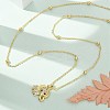 Brass Micro Pave Clear Cubic Zirconia Pendant Necklaces for Women LS-NJEW-M084-02G-04-1