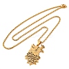 201 Stainless Steel Pendant Necklaces NJEW-C066-19G-2