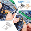 15Pcs 3 Colors Alloy Clasps FIND-TA0006-56-5