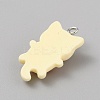 Opaque Resin Cat Pendants X1-CRES-TAC0010-07A-2