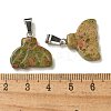 Natural Unakite Pendants G-Z067-01P-02-4