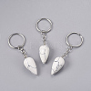 Natural Howlite Keychain KEYC-P041-B09-1