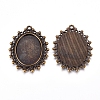 Zinc Alloy Pendant Settings for Cabochon & Rhinestone LS-PALLOY-A15289-AB-LF-1