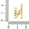 Brass Micro Pave Clear Cubic Zirconia Pendants KK-I476-01G-N-3