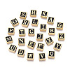 26Pcs 26 Styles 304 Stainless Steel Black Enamel Square Spacer Bars STAS-T073-58G-2