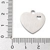 Anti-Tarnish 304 Stainless Steel Pendants STAS-M076-01P-3