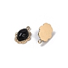 Natural Black Onyx(Dyed & Heated) Oval Charms STAS-I325-144G-01-2