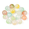 Spray Painting Imitation Jade Glass Beads GLAA-L046-8mm-03C-2
