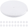 20Pcs Resin Buttons with 30M Polypropylene & Polycotton Flat Elastic Cord DIY-GF0009-64B-1