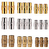 Brass Locking Tube Magnetic Clasps KK-SC0001-11-1