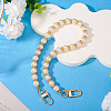 Round Plastic Imitation Pearl Beads Bag Extender Chains HJEW-TAC0082-5