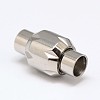 304 Stainless Steel Magnetic Clasps with Glue-in Ends STAS-G041-06-1