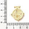 Brass Micro Pave Cubic Zirconia Pendants KK-H507-01G-3