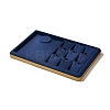 10-Slot PU Leather Pendant Necklace Display Tray Stands VBOX-C003-10B-1