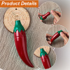 Chili Shape Plastic Needle Storage Case AJEW-WH20077-007-5