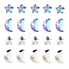 32Pcs 2 Styles K9 Glass Rhinestone Pendants GLAA-YS0001-03-2