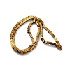 Electroplated Natural Lava Rock Beads Strands G-A256-B01-02B-3