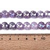 Anti-Tarnish Electroplate Glass Beads Strands GLAA-N064-10mm-13-2