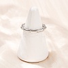 304 Stainless Steel Cuff Rings for Women RJEW-G361-01P-2