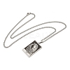 Non-Tarnish 304 Stainless Steel Tarot Pendant Necklaces NJEW-A026-01P-05-3
