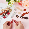 WADORN 12Pcs 6 Colors PU Imitation Leather Sew on Bag Snap Buckle FIND-WR0006-88-3