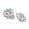 Baking Paint Glass Enamel Beads LAMP-S080-03G-3