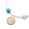 3Pcs 3 Color Dyed Synthetic Turquoise Tortoise & Acrylic Beaded Necklaces Set NJEW-JN04036-6