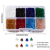 8 Colors Imitate Austrian Crystal Electroplate Bicone Glass Bead Strands GLAA-FP0001-32-2