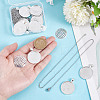 DIY Iron & Alloy Pendant Necklaces Making Kits DIY-NB0014-07P-3