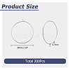 200pcs 316 Surgical Stainless Steel Hoop Earring Findings STAS-HS0001-26E-2