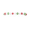 Christmas Handmade Glass Seed & Glass Braided Bead Bracelet BJEW-MZ00249-02-2