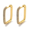 Brass Micro Pave Cubic Zirconia Huggie Hoop Earrings EJEW-L240-C-01G-1
