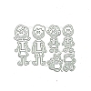Card Carbon Steel Cutting Dies Stencils X-DIY-H110-29-1