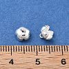 925 Sterling Silver Pave Clear Cubic Zirconia 3D Flower Charms STER-D302-12S-3