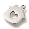 201 Stainless Steel Pendants STAS-R136-14P-2